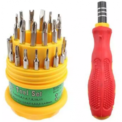 Combo Of Snap And Grip Universal Tools + 31 In 1 Screw Driver Set + Swiss Army Knife